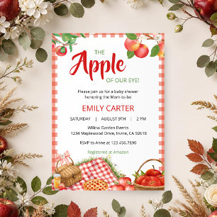 Apple of Our Eye Fall Baby Shower Invitation