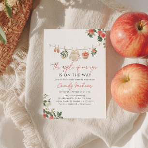 Apple of Our Eye Fall Baby Shower Invitation