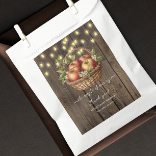 Apple Of Our Eye Fall Floral Wood Baby Shower Favour Bags