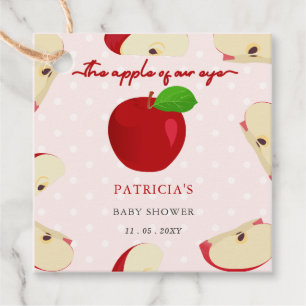 Apple of Our Eye Fall Girl Baby Shower Favour Tags