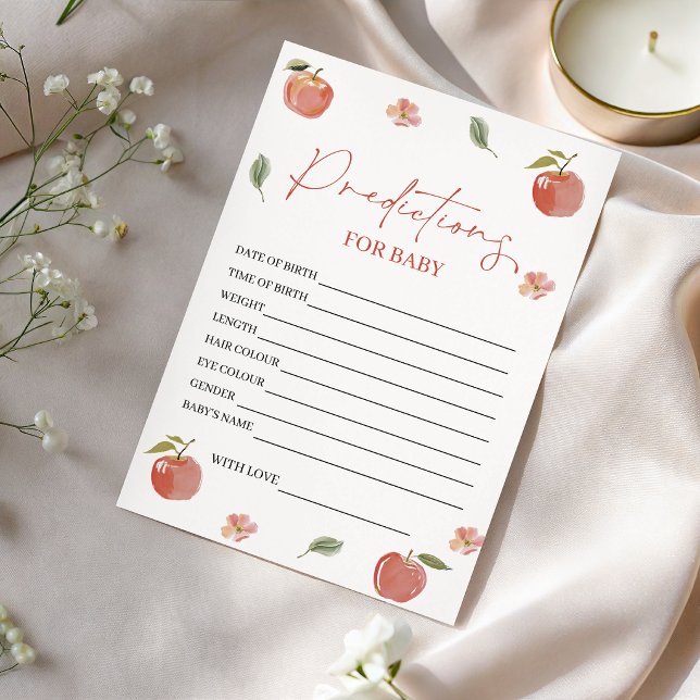 Apple of Our Eye Floral Predictions Game Card (Creator Uploaded)