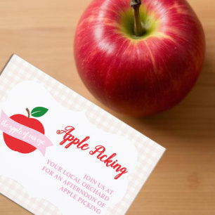 Apple Of Our Eye Girls Birthday Apple Picking Enclosure Card