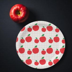 Apple Of Our Eye Girls Birthday Paper Plate