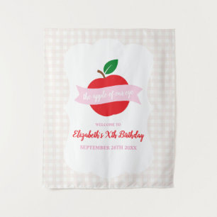 Apple Of Our Eye Girls Birthday Tapestry