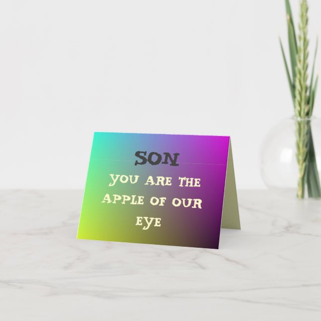 'Apple of Our Eye" Graduation Cards (Front)