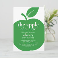 Apple of our Eye Green Baby Shower 