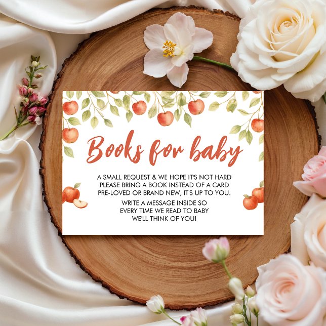 Apple of Our Eye Insert Books for Baby Card (Creator Uploaded)