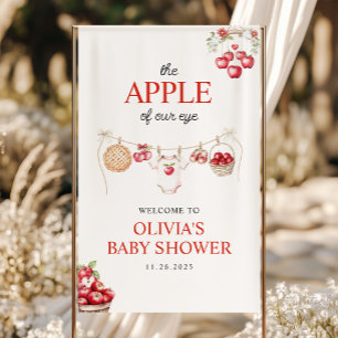Apple of Our Eye Orchard Fall Baby Shower Welcome  Banner