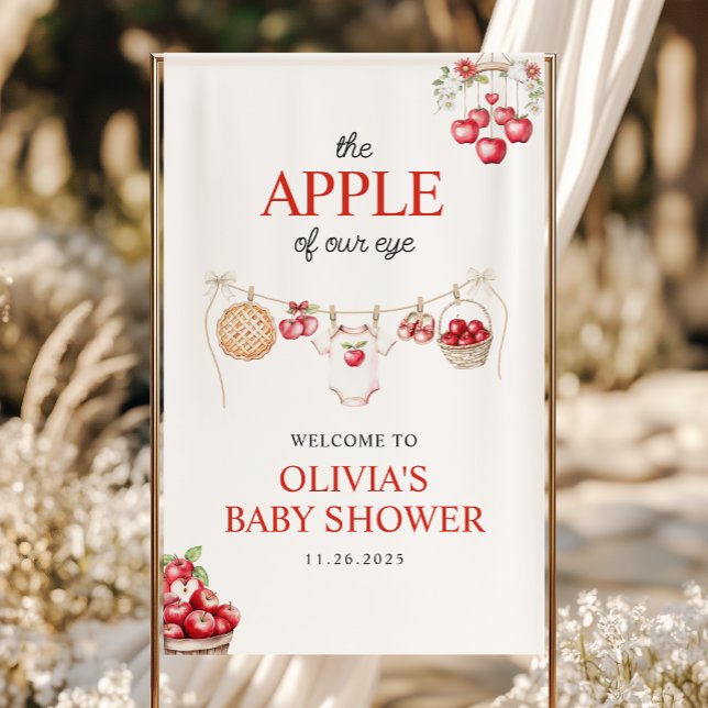 Apple of Our Eye Orchard Fall Baby Shower Welcome  Banner (Creator Uploaded)