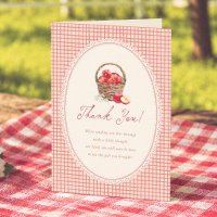 Apple Of Our Eye Red Gingham Baby Shower
