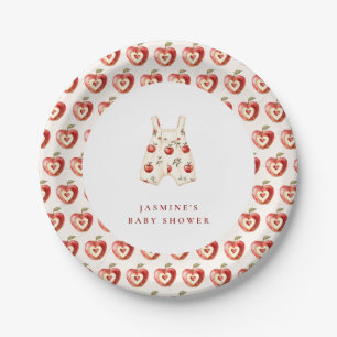Apple of Our Eye Watercolor Baby Shower Party Plat Paper Plate