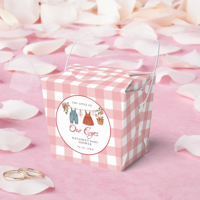 Apple of our eyes Fruit Fall baby shower thank you Favour Box (Wedding)
