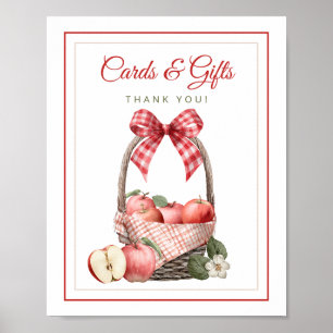 Apple Orchard Baby Shower Cards & Gifts Sign