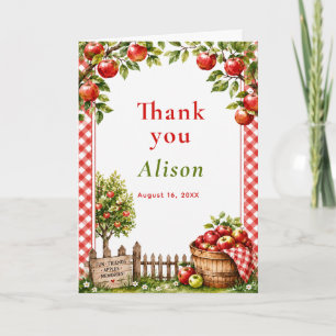 Apple Orchard Birthday Thank You Card