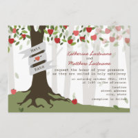 Apple Orchard Fall Autumn Wedding Invitation