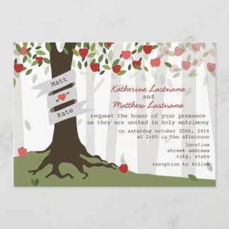 Apple Orchard Fall Autumn Wedding Invitation