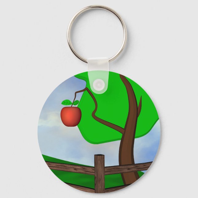 Apple Orchard Key Ring (Front)