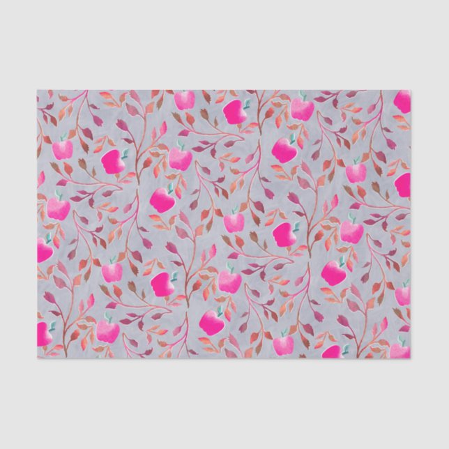 Apple Orchard pink Tissue Paper (Front)
