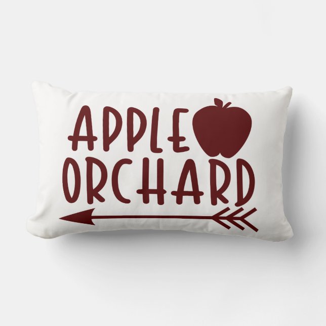 Apple Orchard Throw Pillow (Front)