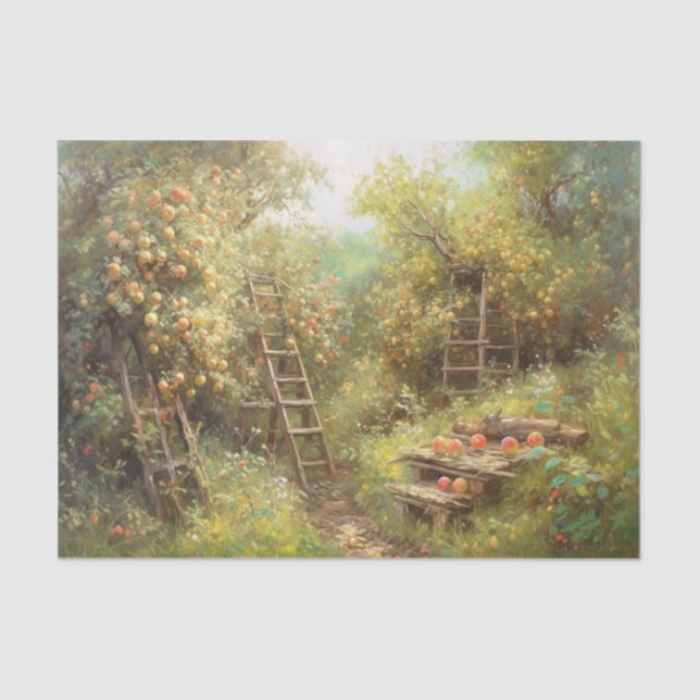 Apple Orchard Tissue Paper (Front)