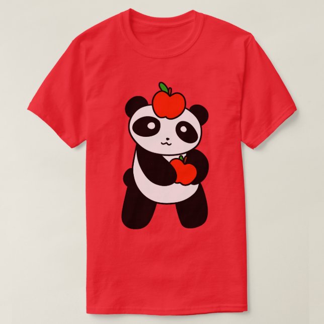 Apple Panda T-Shirt (Design Front)