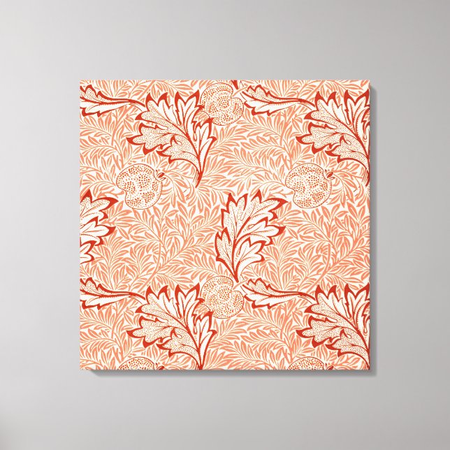 Apple Pattern (by William Morris) Canvas Print (Front)