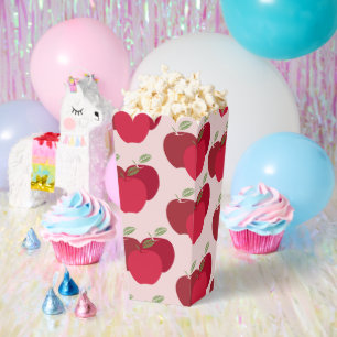 Apple Pattern Popcorn Favour Box for Party Gifts