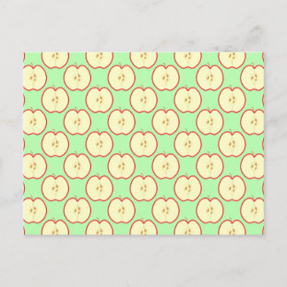 Apple pattern. postcard