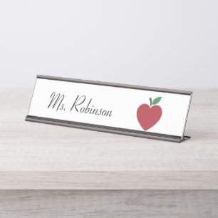 Apple Personalised Teacher  Desk Name Plate