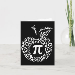 Apple Pi Algebra Sign Math Funny Pi Day Gift  Card