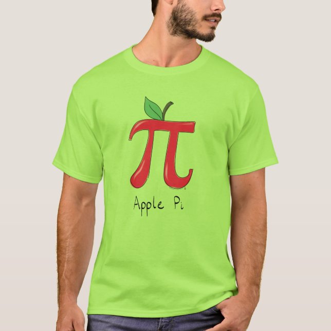 Apple Pi Cute Math Pi Day Men's T-Shirt (Front)
