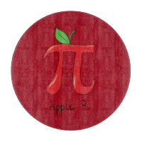 Apple Pi Cute Math Pi Day Pie Cutting Board