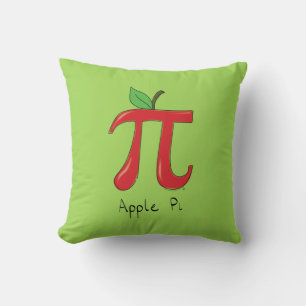 Apple Pi Cute Math Pi Day Pillow