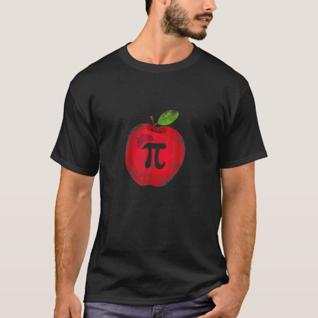 Apple Pi Day Math Lover Teacher Student 3.14 Apple T-Shirt (Front)