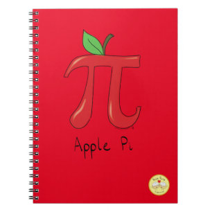 Apple Pi Day Math Teacher Funny Notebook