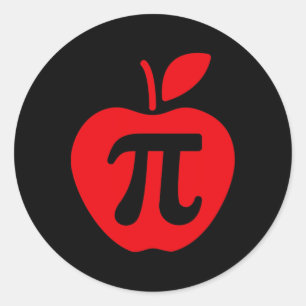 Apple Pi Day Shirt  Classic Round Sticker
