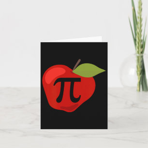 Apple Pi Funny Math Teacher Thanksgiving Pie Day G Card