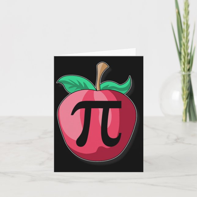 Apple Pi Funny Math Teacher Thanksgiving Pie Day G Card (Front)