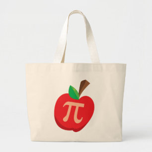 Apple Pi Large Tote Bag