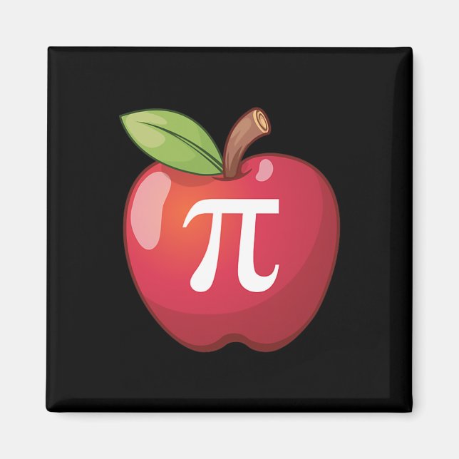 Apple Pi - Math Lovers' Math Teachers Pi Day  Magnet (Front)