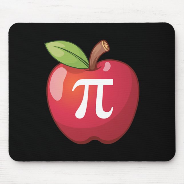 Apple Pi - Math Lovers' Math Teachers Pi Day  Mouse Pad (Front)