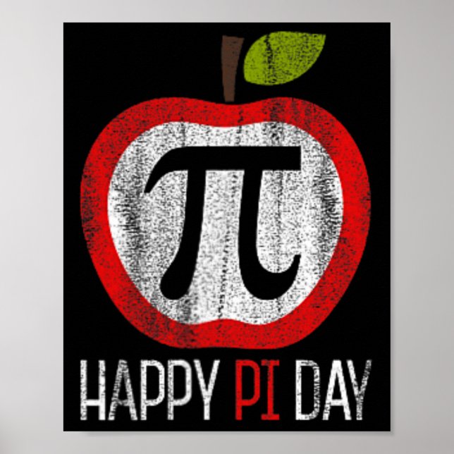 Apple Pi Shirt Math  Poster (Front)