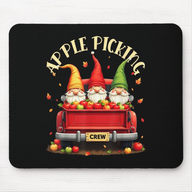 Apple Picking Crew Matching Fall Squad Apple Picki Mouse Pad (Front)