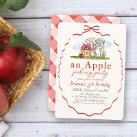 Apple Picking Party Red Bow Girl Birthday
