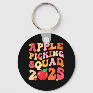 Apple Picking Squad 2025 Fall Farmer Apple Orchard Key Ring