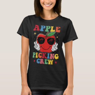 Apple Picking Squad 2025 Fall Orchard Harvest Fun T-Shirt