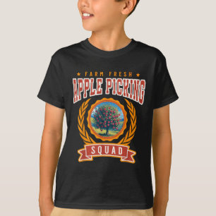 Apple Picking Squad Farm Fresh Apples Autumn Harve T-Shirt