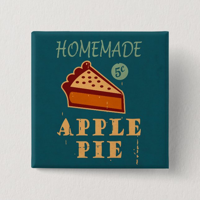 Apple Pie 15 Cm Square Badge (Front)