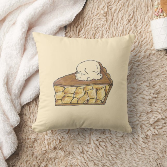Apple Pie A La Mode Dessert Bakery Pastry Food Cushion (Blanket)