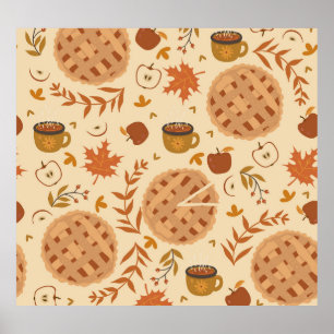 Apple Pie Autumn: Vintage Graphics Poster